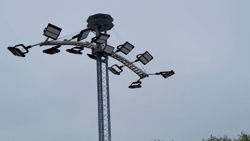 Lights atop tower