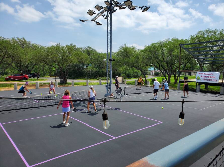 Players at Panoramic Pickleball Academy