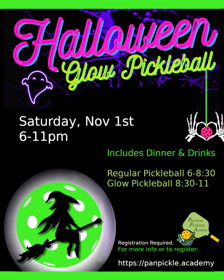 Halloween Glow Pickleball Party Sat Nov 1st